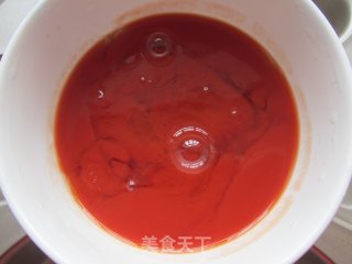 Tomato Juice Two-color Jelly recipe