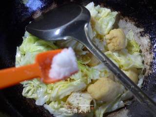 Stir-fried Beef Cabbage with Tofu in Oil recipe