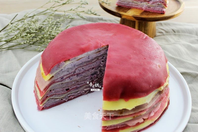 Taro Paste Gradient Melaleuca Cake recipe