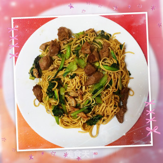 Black Pepper Beef Fried Noodles recipe