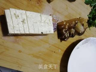 Steamed Tofu with Bacon recipe