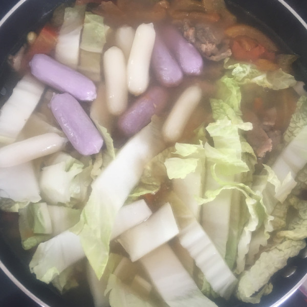 Vegetable Rice Cake Soup recipe