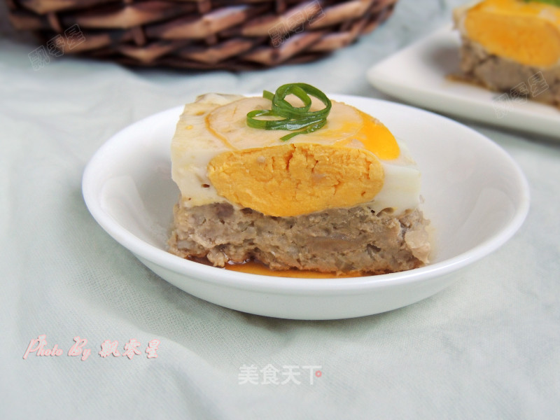 Lotus Root Cake Steamed Egg recipe