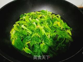 Stir-fried Spinach with Egg White recipe
