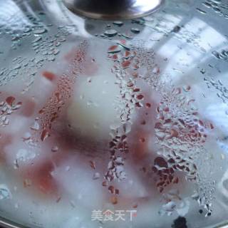 Steamed Ham with Radish recipe