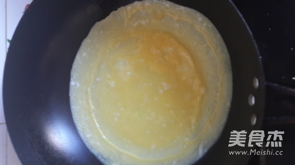 Mustard Omelet Rice with Fried Chicken recipe