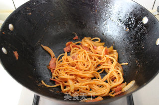 Pasta with Bacon and Shrimp recipe