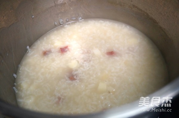 Miso Yam Ham Porridge recipe