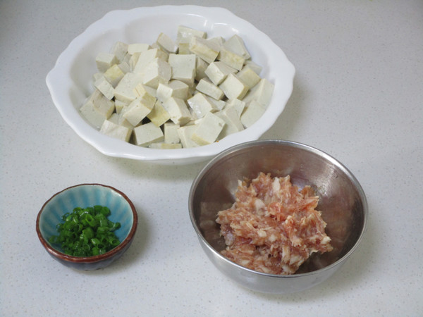 Tofu with Soy Sauce and Minced Pork recipe