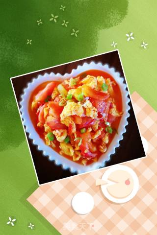 <quick and Easy to Cook Vegetarian Dishes> ~ Tomato Scrambled Eggs recipe