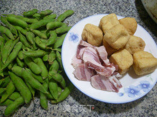 Bacon Oil Tofu Edamame Soup recipe