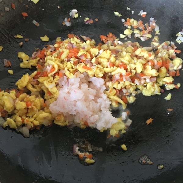 Colorful Shrimp Fried Rice recipe