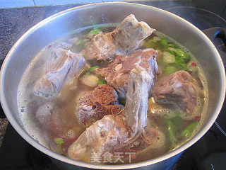 Lamb Bone Soup with Rosemary and Mixed Vegetables recipe