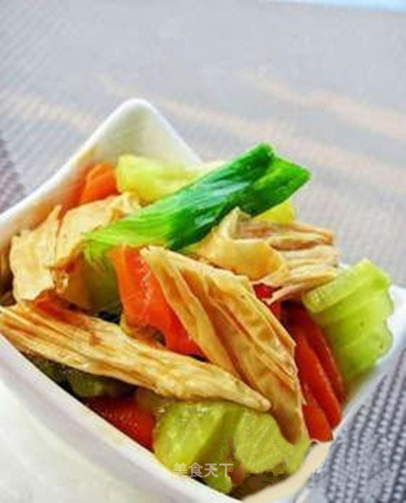 Zhenxuan Juice Lettuce and Yuba recipe