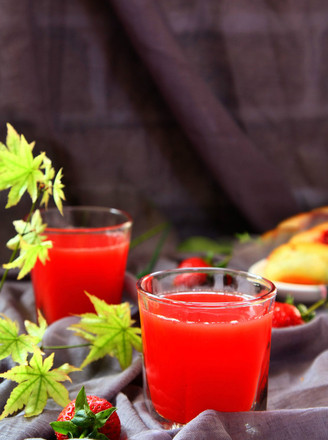 Strawberry Watermelon Juice recipe
