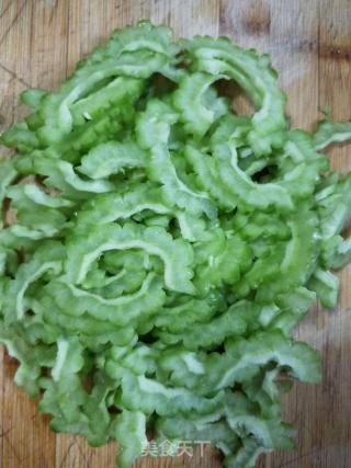 Sweet and Sour Bitter Melon Slices recipe