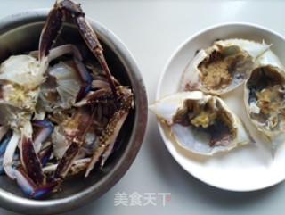 Steamed Crab with Edamame recipe