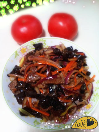 Shredded Beef with Onion Fungus recipe