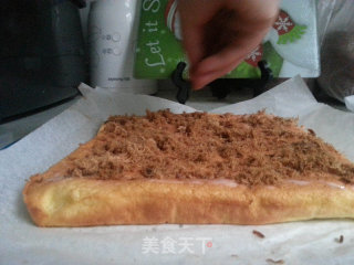 Pork Floss Butter Cake Roll recipe