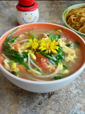 Dandelion Egg Soup recipe