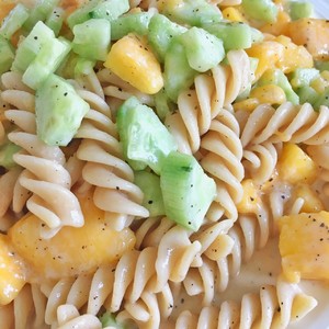 Mango Cucumber Pasta Salad recipe