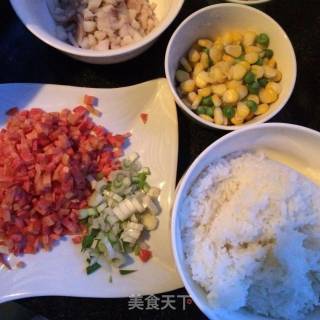 Seafood Fried Rice recipe