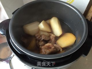 Braised Lamb with White Radish recipe