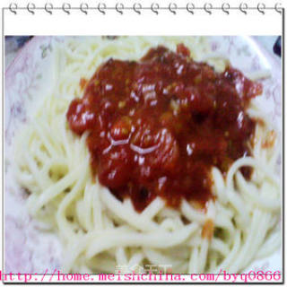 Noodles with Tomato Sauce recipe