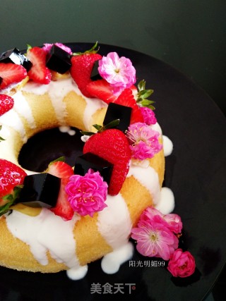 #四session Baking Contest and is Love Eat Festival#cherry Chiffon Cake [6 Inches] recipe