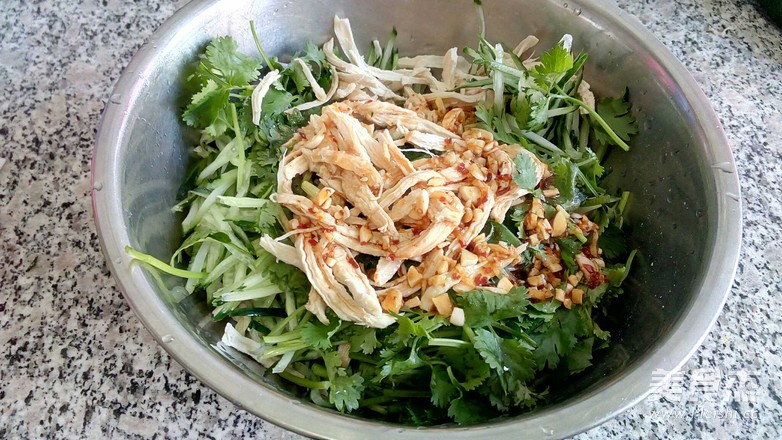 Shredded Chicken and Cucumber Salad recipe