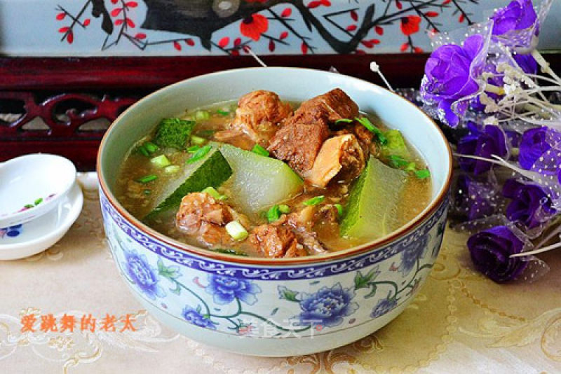 Pork Big Bone Red Soup with Winter Melon recipe