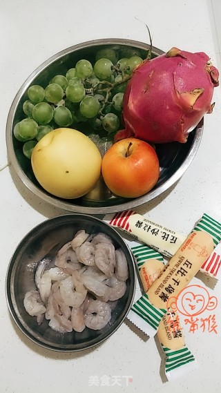 Shrimp Balls with Fresh Fruit Salad recipe