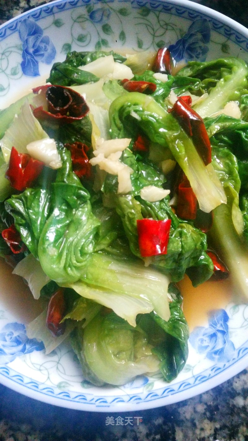 Lettuce in Oyster Sauce recipe