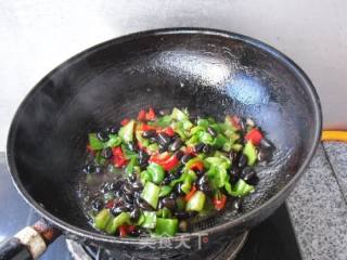 Stir-fried Black Beans with Bell Peppers recipe