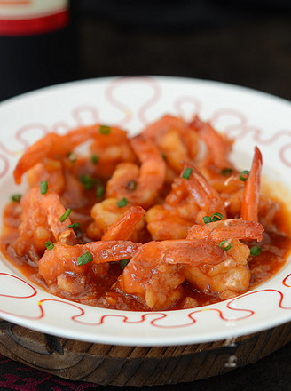 Open Back Shrimp in Garlic Tomato Sauce recipe
