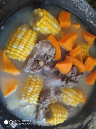 Carnivorous Meat Vegetables Pumpkin Corn Bone Soup recipe