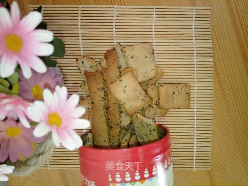 Black Sesame Milk Biscuits recipe