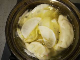 Three Fresh Dumplings in Beef Broth recipe