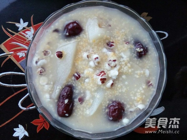 Chinese Yam, Red Date, Gorgon and Mixed Grain Congee recipe