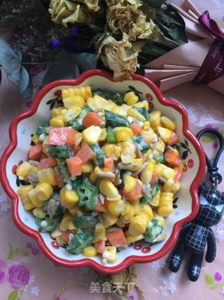 Brushed Colorful Salad recipe