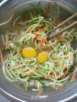 Zucchini and Carrot Egg Pancakes recipe