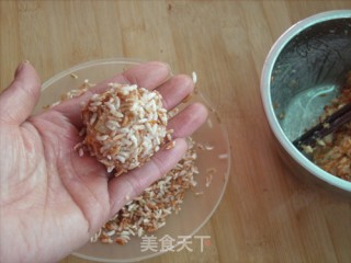 Golden Cordyceps Red Rice Balls recipe