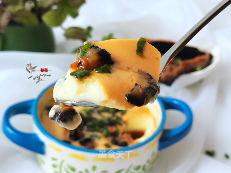 Red Pole Sea Cucumber Steamed Egg recipe