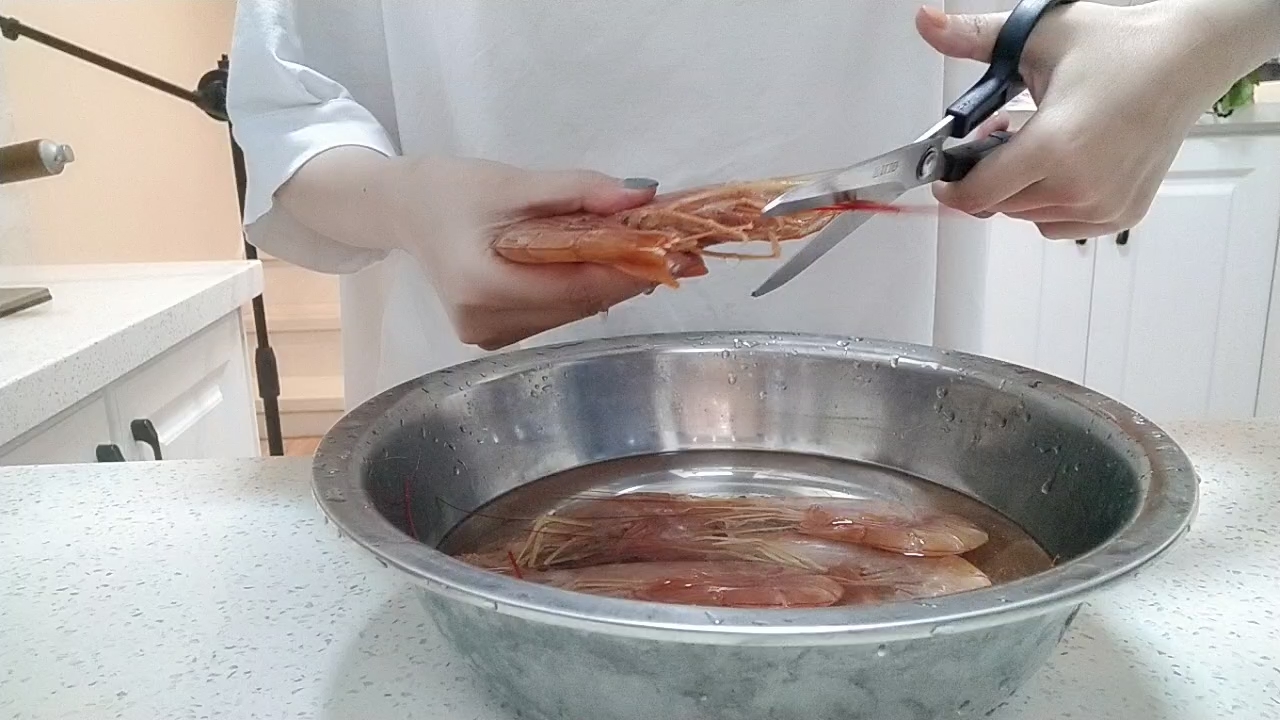 Pan-fried Argentine Red Shrimp recipe