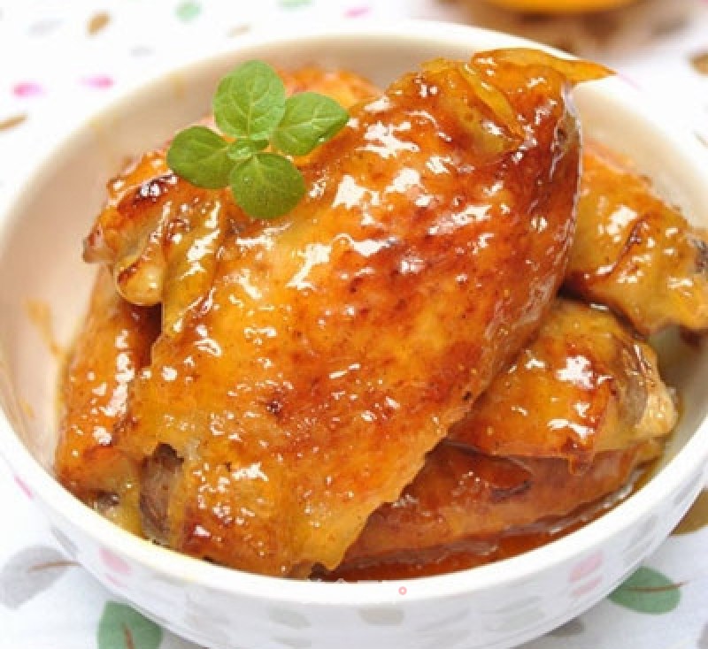 Grilled Chicken Wings with Orange Honey recipe