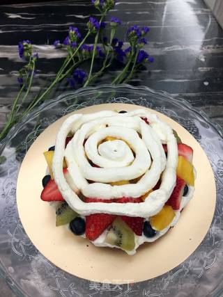 Fruits and Flowers Naked Cake recipe