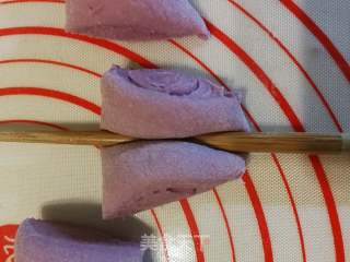 Creamy Purple Sweet Potato Rose Roll recipe