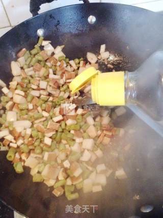Fried Dried Bean Curd with Capers recipe
