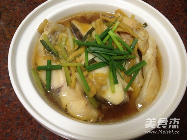 Steamed Fish Belly with Enoki Mushroom recipe