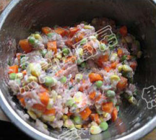 Children's Favorite --- Steamed Seasonal Vegetables with Minced Fish Glue recipe